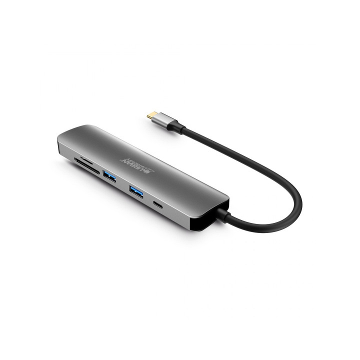 Urban Factory MHC45UF base & duplicador de portas Com fios USB 3.2 Gen 1 (3.1 Gen 1) Type-C Cinzento