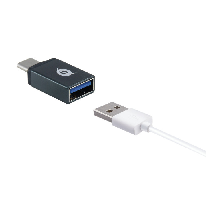 Conceptronic DONN04G adaptador para cabos USB 3.1 Gen 1 Type-C, USB 2.0 Type-C USB 3.1 Gen 1 Type-A, USB 2.0 Micro Preto