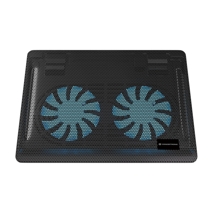 Conceptronic CNBCOOLPAD2F base de refrigeração para computador 39,6 cm (15.6") 1000 RPM Preto
