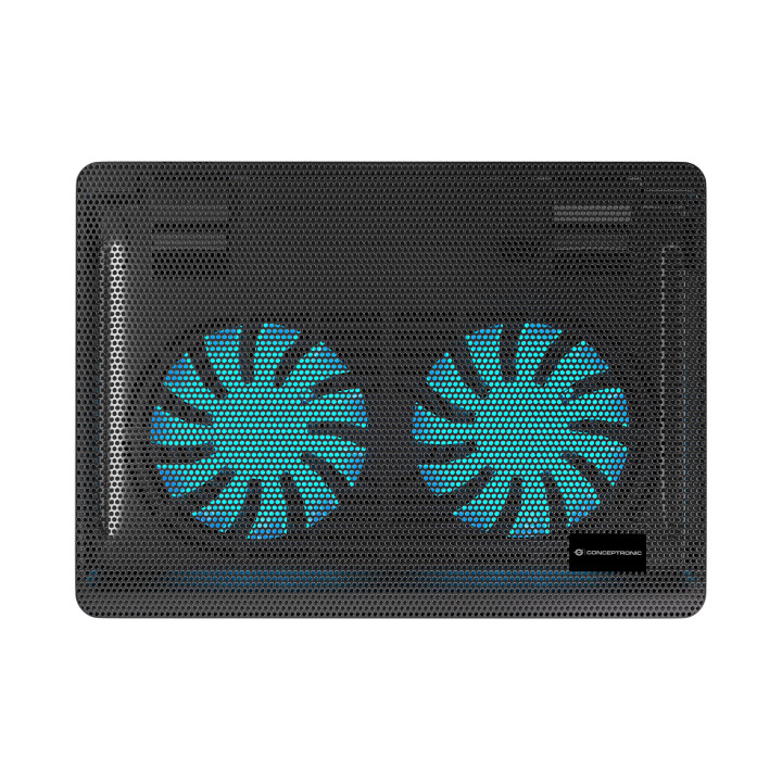 Conceptronic CNBCOOLPAD2F base de refrigeração para computador 39,6 cm (15.6") 1000 RPM Preto