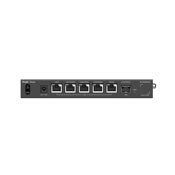 Ruijie Networks RG-EG406XS router com fio 2.5 Gigabit Ethernet, 10 Gigabit Ethernet Preto