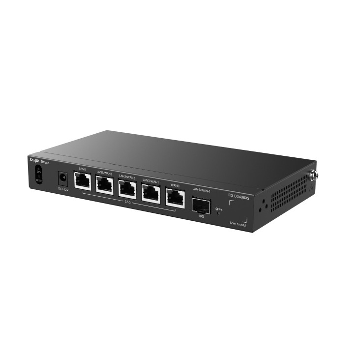 Ruijie Networks RG-EG406XS router com fio 2.5 Gigabit Ethernet, 10 Gigabit Ethernet Preto