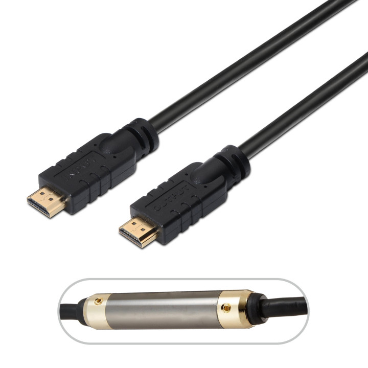 AISENS A120-0375 cabo HDMI 25 m HDMI Type A (Standard) Preto