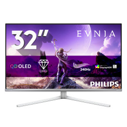 Philips Evnia 8000 32M2N8900P 00 monitor de ecrã 80 cm (31.5") 3840 x 2160 pixels 4K Ultra HD QD-OLED Branco