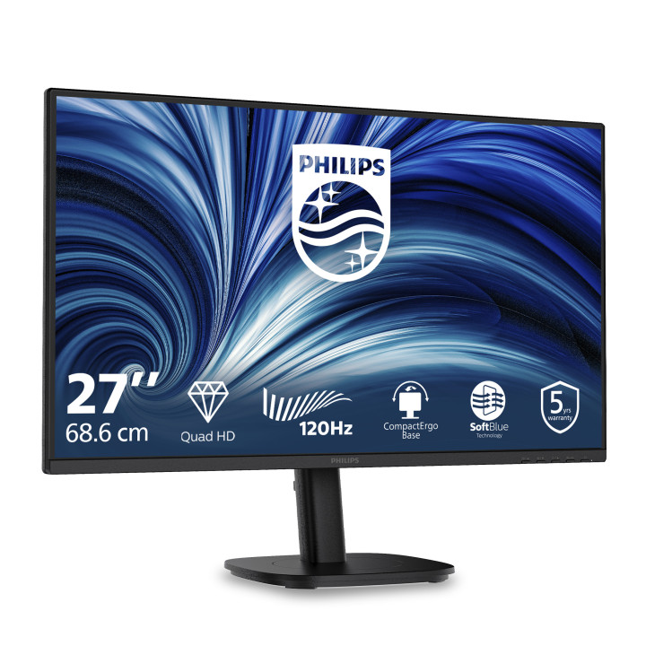 Philips 27B2N3500 00 monitor de ecrã 68,6 cm (27") 2560 x 1440 pixels Full HD LCD Preto