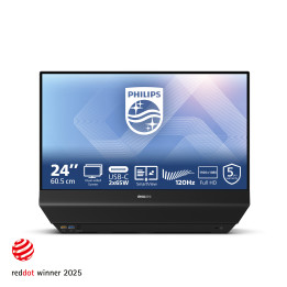 Philips 24B2D5300 00 monitor de ecrã 60,5 cm (23.8") 1920 x 1080 pixels Full HD LCD Preto