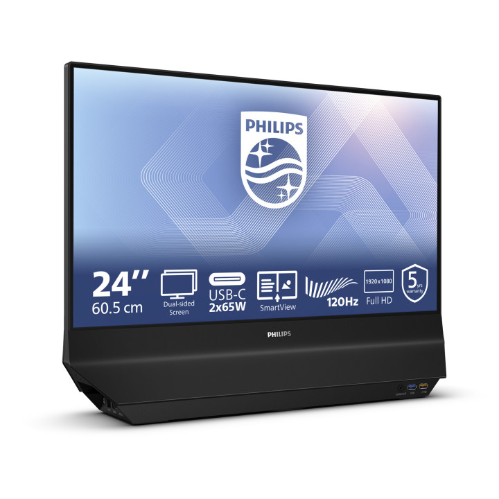 Philips 24B2D5300 00 monitor de ecrã 60,5 cm (23.8") 1920 x 1080 pixels Full HD LCD Preto