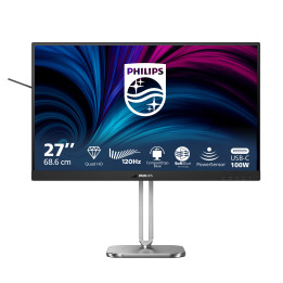 Philips 27B2U4601 00 monitor de ecrã 68,6 cm (27") 2560 x 1440 pixels Quad HD LCD Cinzento