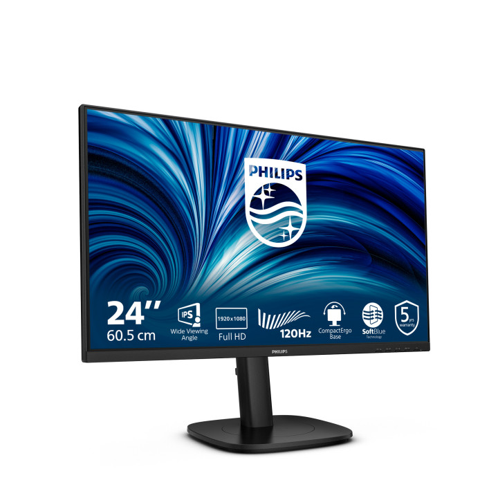Philips 3000 series 24B2N3200J 00 monitor de ecrã 60,5 cm (23.8") 1920 x 1080 pixels Full HD LCD Preto