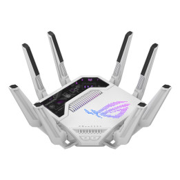 ASUS ROG Rapture GT-BE19000AI router sem fios 10 Gigabit Ethernet Tri-band (2.4 GHz   5 GHz   6 GHz) Branco