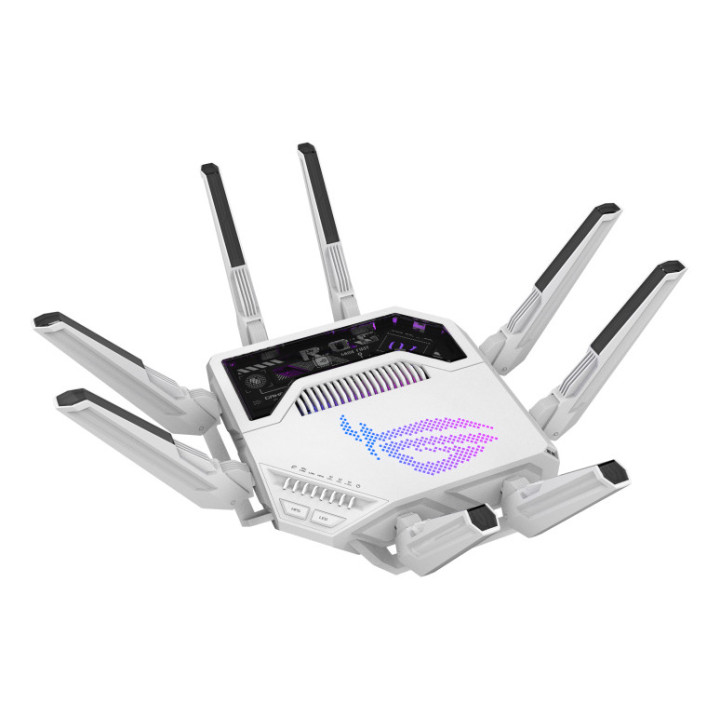 ASUS ROG Rapture GT-BE19000AI router sem fios 10 Gigabit Ethernet Tri-band (2.4 GHz   5 GHz   6 GHz) Branco