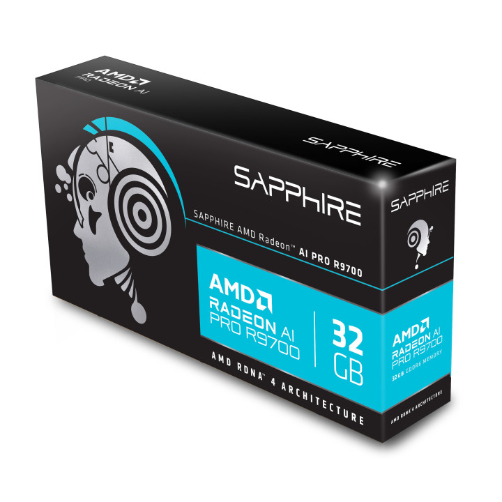 Sapphire AMD RADEON AI PRO R9700 32 GB GDDR6