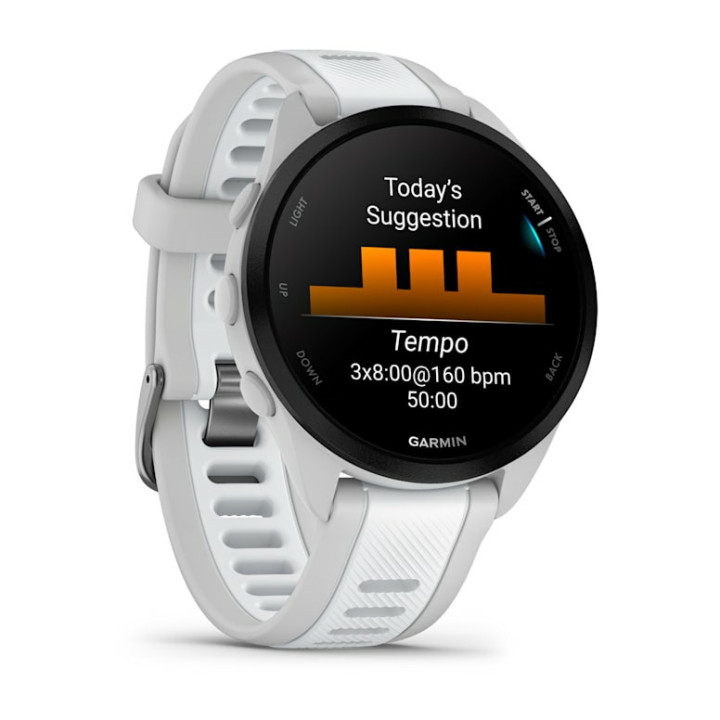 Garmin Forerunner 165 Music 3,05 cm (1.2") AMOLED 43 mm Digital 390 x 390 pixels Ecrã táctil Cinzento GPS