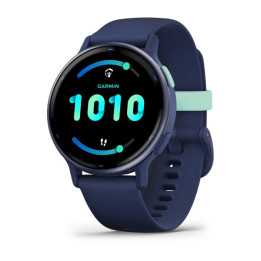 Garmin Vivoactive 5 3,05 cm (1.2") AMOLED 42 mm Digital 390 x 390 pixels Ecrã táctil Azul Wi-Fi GPS