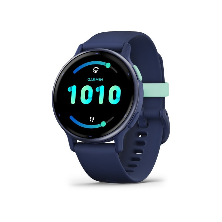 Garmin Vivoactive 5 3,05 cm (1.2") AMOLED 42 mm Digital 390 x 390 pixels Ecrã táctil Azul Wi-Fi GPS