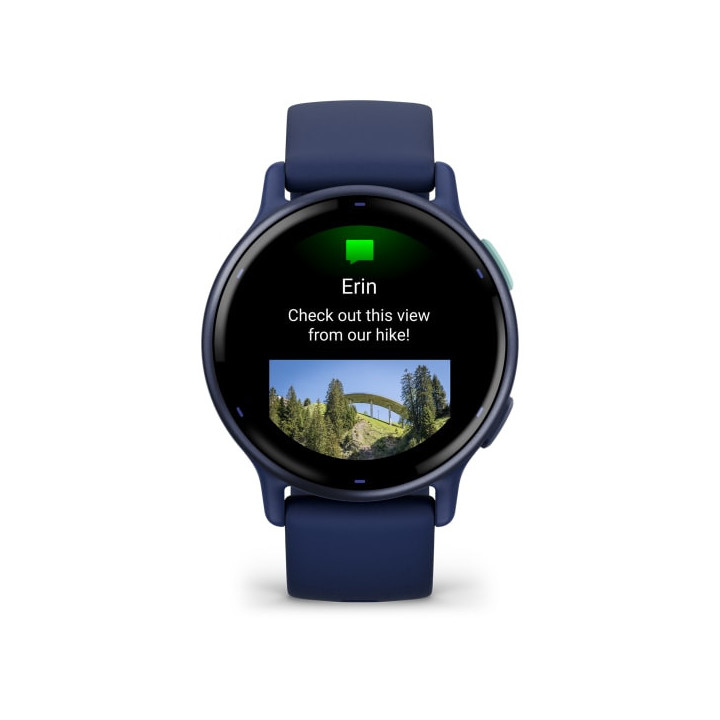 Garmin Vivoactive 5 3,05 cm (1.2") AMOLED 42 mm Digital 390 x 390 pixels Ecrã táctil Azul Wi-Fi GPS