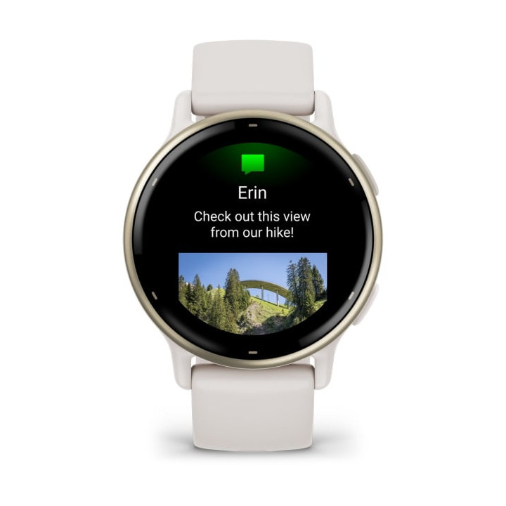 Garmin Vivoactive 5 3,05 cm (1.2") AMOLED 42 mm Digital 390 x 390 pixels Ecrã táctil Branco Wi-Fi GPS