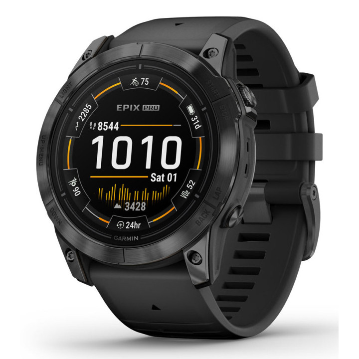 Garmin epix Pro (Gen 2) 3,56 cm (1.4") AMOLED 51 mm Digital 454 x 454 pixels Ecrã táctil Cinzento Wi-Fi GPS