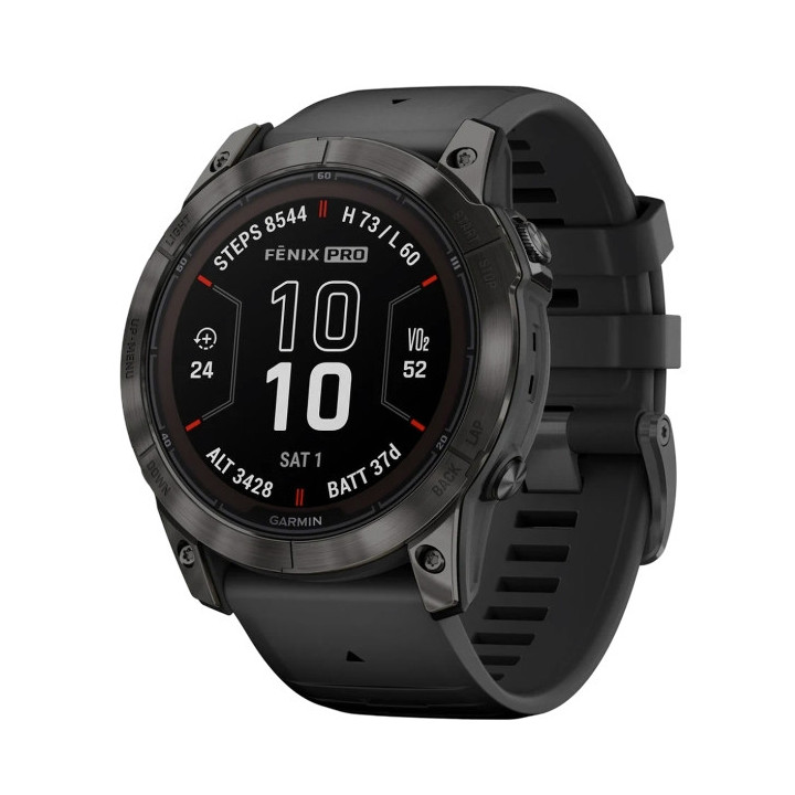 Garmin fēnix 7X Pro 3,56 cm (1.4") MIP 51 mm Digital 280 x 280 pixels Ecrã táctil Preto Wi-Fi GPS