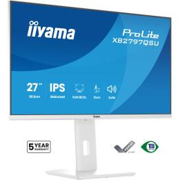 iiyama ProLite XB2797QSU-W1 monitor de ecrã 68,6 cm (27") 2560 x 1440 pixels Quad HD LED Branco