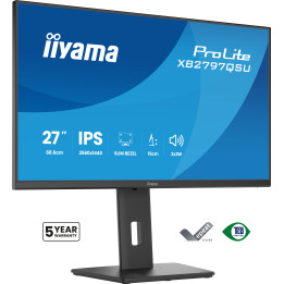 iiyama ProLite XB2797QSU-B1 monitor de ecrã 68,6 cm (27") 2560 x 1440 pixels Quad HD LED Preto