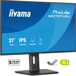 iiyama ProLite XB2797HSU-B1 monitor de ecrã 68,6 cm (27") 1920 x 1080 pixels Full HD LED Preto