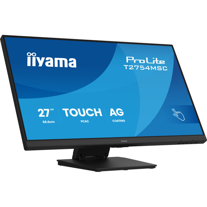 iiyama ProLite T2754MSC-B2AG monitor de ecrã 68,6 cm (27") 1920 x 1080 pixels Full HD LED Ecrã táctil Multi-utilizador Preto