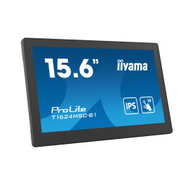 iiyama T1624MSC-B1 monitor de ecrã 39,6 cm (15.6") 1920 x 1080 pixels Full HD LED Ecrã táctil Preto