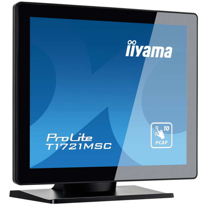 iiyama ProLite T1721MSC-B2 monitor de ecrã 43,2 cm (17") 1280 x 1024 pixels SXGA LED Ecrã táctil Tampo de mesa Preto