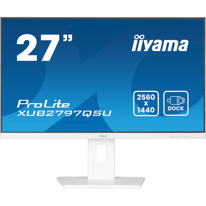 iiyama ProLite XUB2797QSU-W2 monitor de ecrã 68,6 cm (27") 2560 x 1440 pixels Quad HD LED Branco