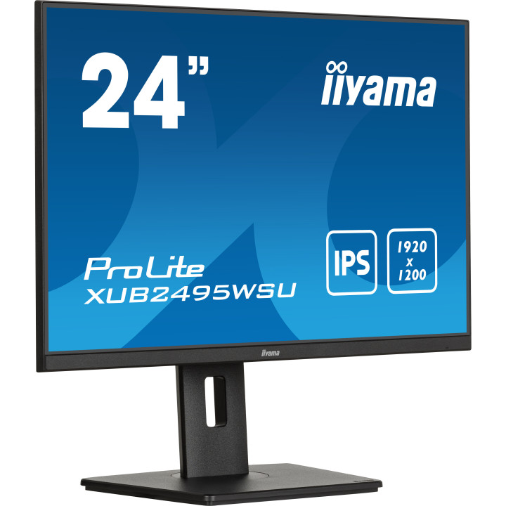 iiyama ProLite XUB2495WSU-B7 monitor de ecrã 61,2 cm (24.1") 1920 x 1200 pixels WUXGA LED Preto