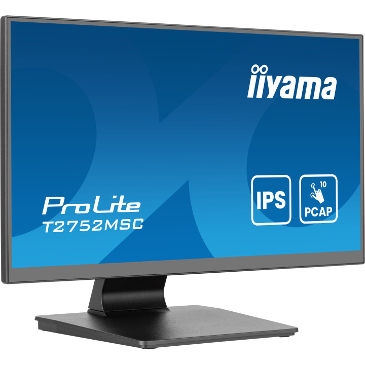 iiyama ProLite T2752MSC-B1AG monitor de ecrã 68,6 cm (27") 1920 x 1080 pixels Full HD LED Ecrã táctil Preto