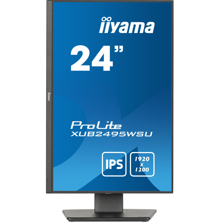 iiyama ProLite XUB2495WSU-B7 monitor de ecrã 61,2 cm (24.1") 1920 x 1200 pixels WUXGA LED Preto