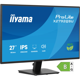iiyama ProLite X2792QSU-B1 monitor de ecrã 68,6 cm (27") 2560 x 1440 pixels Quad HD LED Preto