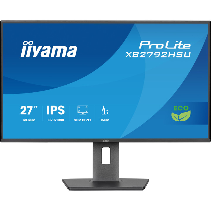 iiyama ProLite XB2792HSU-B1 monitor de ecrã 68,6 cm (27") 1920 x 1080 pixels Full HD LED Preto