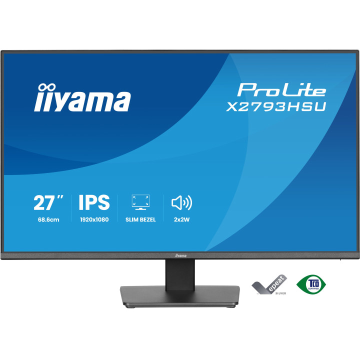 iiyama ProLite X2793HSU-B1 monitor de ecrã 68,6 cm (27") 1920 x 1080 pixels Full HD LED Preto