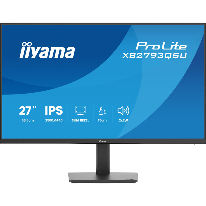 iiyama ProLite XB2793QSU-B1 monitor de ecrã 68,6 cm (27") 2560 x 1440 pixels Quad HD LED Preto