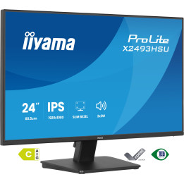 iiyama ProLite X2493HSU-B1 monitor de ecrã 60,5 cm (23.8") 1920 x 1080 pixels Full HD LED Preto