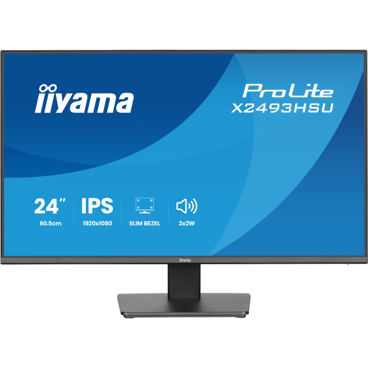 iiyama ProLite X2493HSU-B1 monitor de ecrã 60,5 cm (23.8") 1920 x 1080 pixels Full HD LED Preto