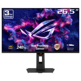 ASUS ROG Strix OLED XG27AQDMG monitor de ecrã 67,3 cm (26.5") 2560 x 1440 pixels Wide Quad HD LCD Preto