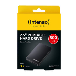 Intenso 6021530 disco externo 500 GB 5400 RPM 2.5" USB Type-A 3.2 Gen 1 (3.1 Gen 1) Preto