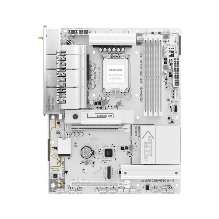 Asrock B860 Challenger WiFi White Intel B860 LGA 1851 (Socket V1) ATX