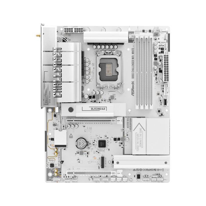Asrock B860 Challenger WiFi White Intel B860 LGA 1851 (Socket V1) ATX