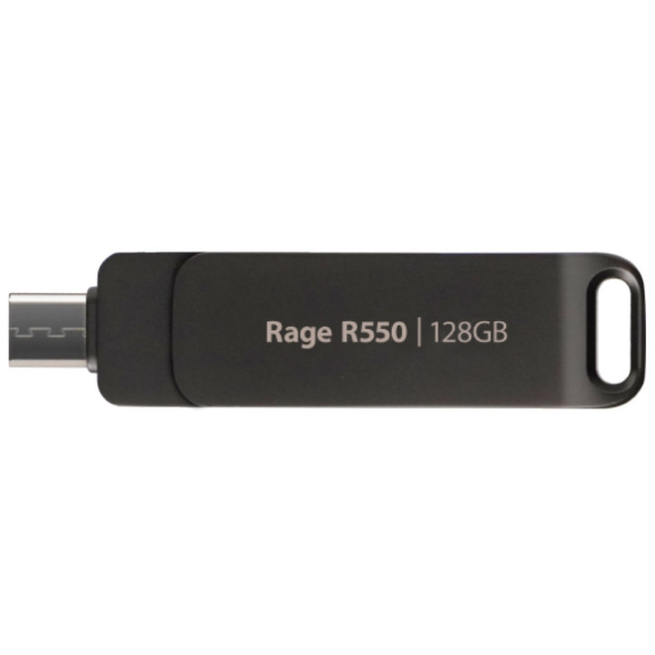 Patriot Memory Rage R550 unidade de memória USB 128 GB USB Type-A   USB Type-C 3.2 Gen 1 (3.1 Gen 1) Preto