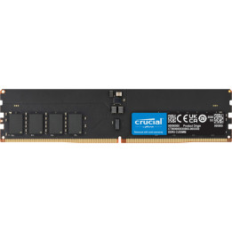 Crucial CT32G64C52CU5 módulo de memória 32 GB 1 x 32 GB DDR5 6400 MT s 288-pin DIMM