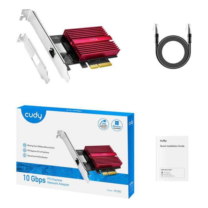 Cudy PE10G cartão de rede Interno Ethernet 10000 Mbit s