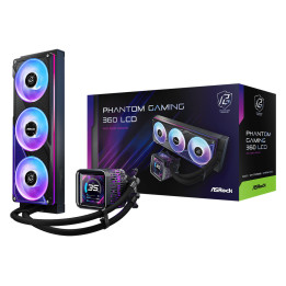 Asrock Phantom Gaming 360 LCD Processador Refrigerador líquido all-in-one 12 cm Preto