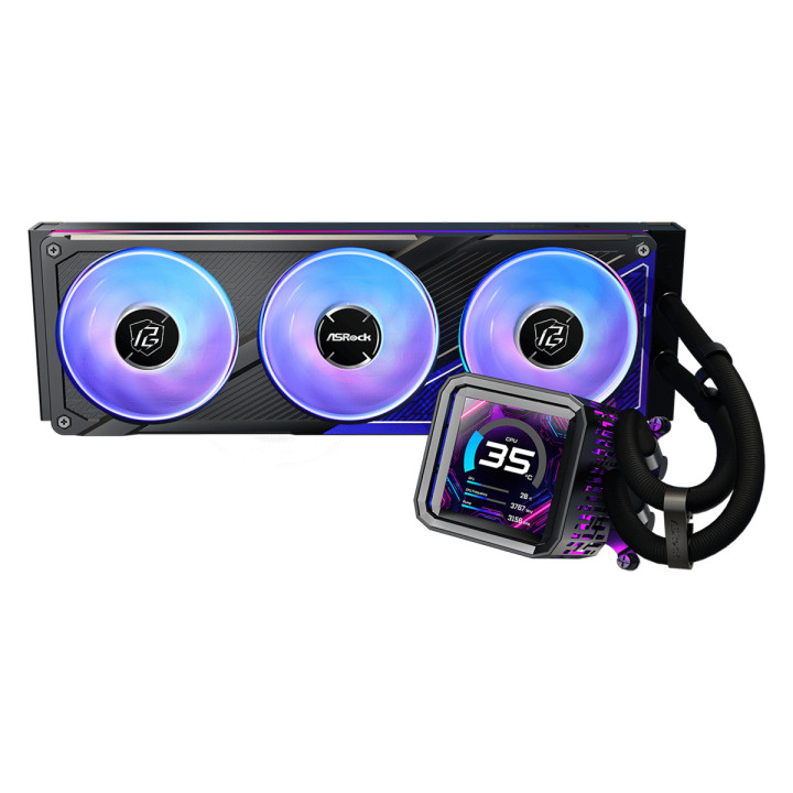 Asrock Phantom Gaming 360 LCD Processador Refrigerador líquido all-in-one 12 cm Preto