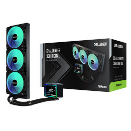 Asrock Challenger 360 Digital Processador Kit de arrefecimento líquido 12 cm Preto