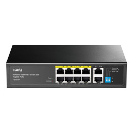 Cudy FS1010P switch de rede Não-gerido Fast Ethernet (10 100) Power over Ethernet (PoE) Preto